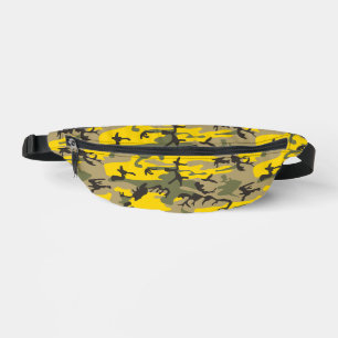 Gelbe und grüne Camouflage, Militär, Armee Bauchtasche