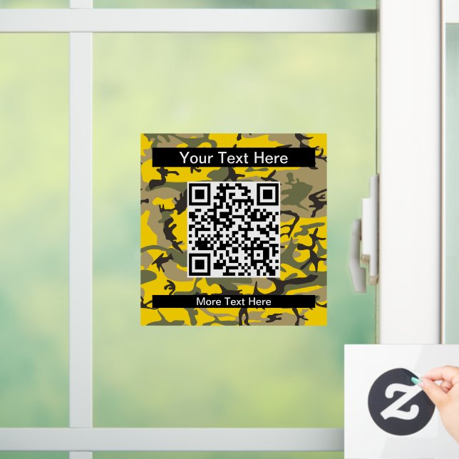 Gelbe und grüne Camouflage, Militär, Armee Fensteraufkleber (Zuhause)