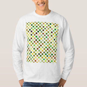 Gelbe und grüne Punkte T-Shirt
