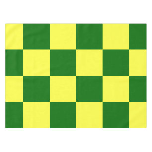 Gelbe und grüne Quadrate Tischdecke
