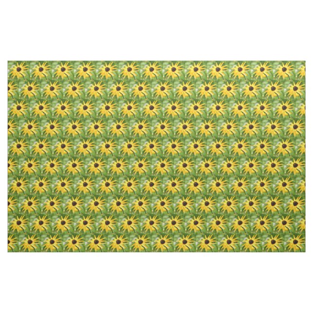 Gelbe und grüne schwarz-mit Augen Sushans Stoff (Yard (91,4 cm))