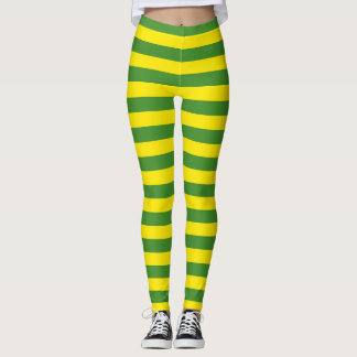 Gelbe und grüne Streifen Leggings