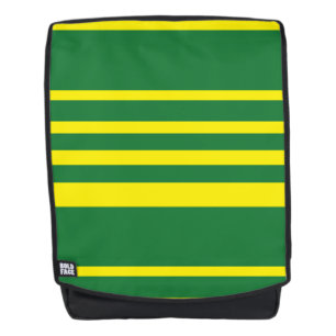 Gelbe und grüne Streifen Rucksack
