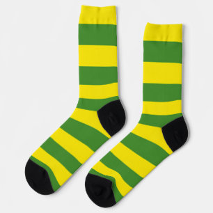 Gelbe und grüne Streifen Socken