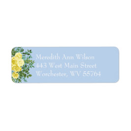 Gelbe und hellblaue Rose Vintage Frühjahrssonne