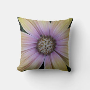 Gelbe und Lila Blume Kissen