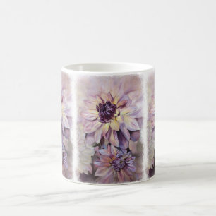 GELBE UND LILA DAHLIAS CLASSIC-TASSE TASSE