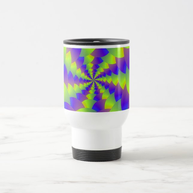 Gelbe und Lila Tasse (Mittel)