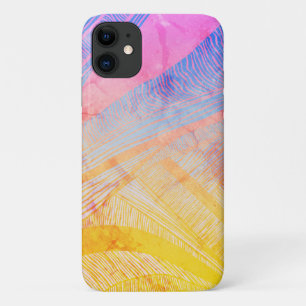 Gelbe und Lila Wave Line Case-Mate iPhone Hülle