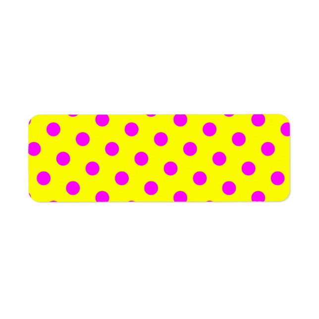 Gelbe und Magenta Polka Dots (Vorne)