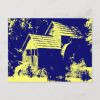 Gelbe und Navy-Blue-Mabry-Mühle