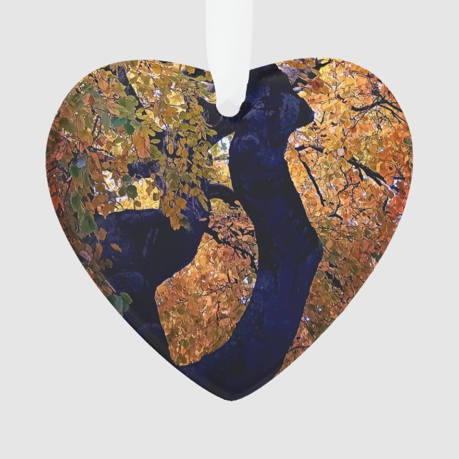 Gelbe und orangefarbene Blätter Ornament (Vorderseite)