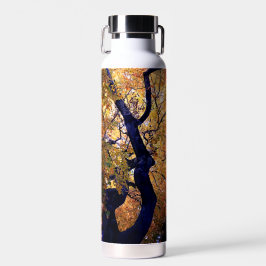 Gelbe und orangefarbene Blätter Trinkflasche