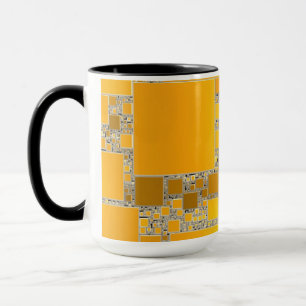 Gelbe und orangefarbene Combo-Tasse Tasse