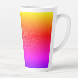gelbe und rosa Leder-Druck-Tasse Milchtasse