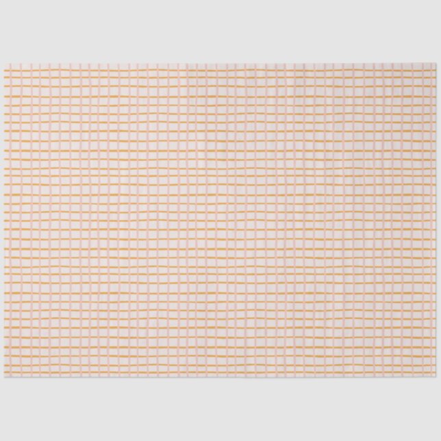 Gelbe und rosa Pastellstreifen Seidenpapier (Vorderseite)