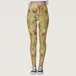 Gelbe und rote Blume  Leggings