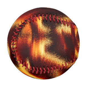 Gelbe und rote Flecken verschwommen mit Defekten Baseball