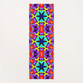 Gelbe und rote Gemusterte Yogamatze Yogamatte