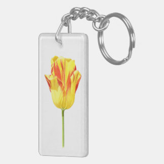Gelbe und rote Tulpe Schlüsselanhänger