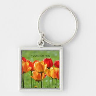 Gelbe und rote Tulpen Schlüsselanhänger