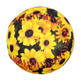 Gelbe und schwarze Blume Baseball