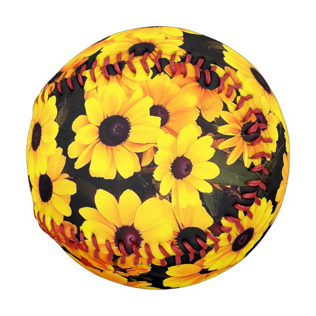 Gelbe und schwarze Blume Baseball (Vorne Rechts)