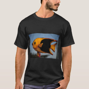 Gelbe und schwarze Fische T-Shirt