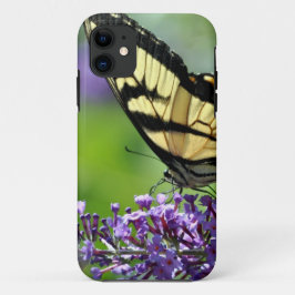 Gelbe und schwarze Schmetterlinge auf Lavendel Case-Mate iPhone Hülle