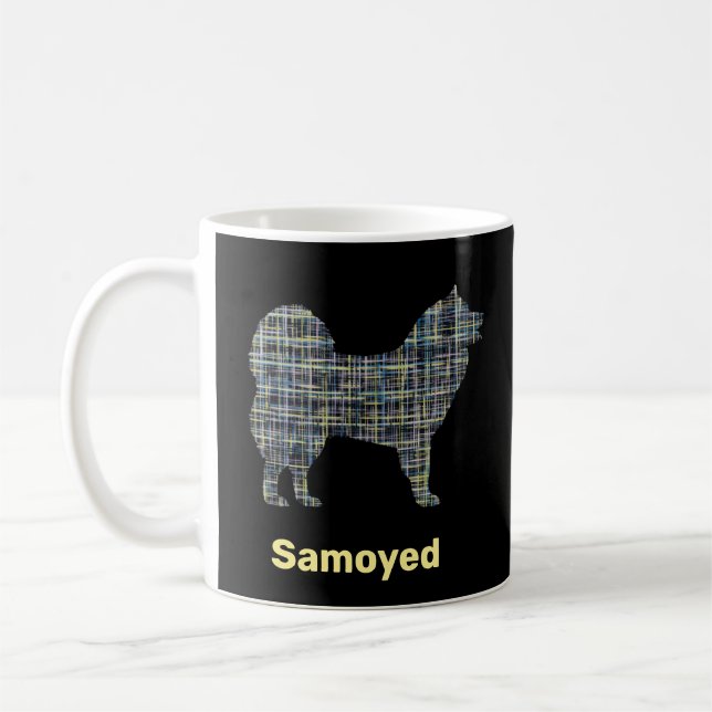 Gelbe und schwarze Silhouette Kaffeetasse (Links)