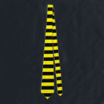 Gelbe und schwarze Streifen Krawatte<br><div class="desc">Horizontales gelbes und schwarzes Streifen</div>