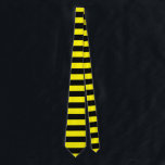 Gelbe und schwarze Streifen Krawatte<br><div class="desc">Horizontales gelbes und schwarzes Streifen</div>