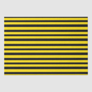 Gelbe und schwarze Streifen Seidenpapier
