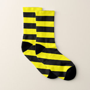 Gelbe und schwarze Streifen Socken