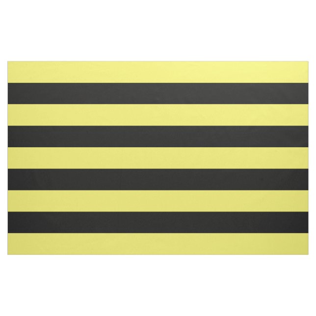 Gelbe und schwarze Streifen Stoff (Fat Quarter (45,7 x 55,9 cm))