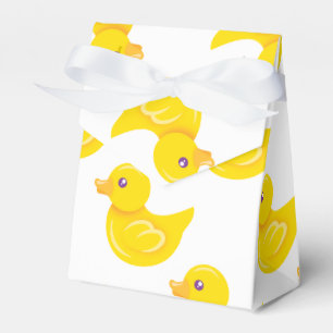 Gelbe und weiße Gummiente, Ducky Geschenkschachtel