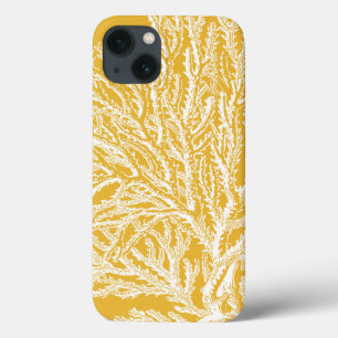 Gelbe und weiße Koralle Case-Mate iPhone Hülle