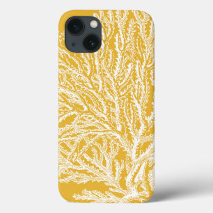 Gelbe und weiße Koralle Case-Mate iPhone Hülle