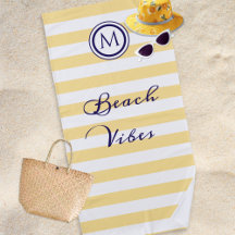 Gelbe und weiße Strandvibes