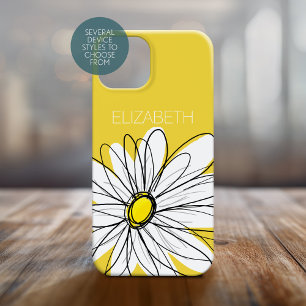 Gelbe und weiße weiße, weißliche Daisy mit benu Case-Mate iPhone 14 Pro Max Hülle