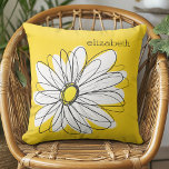 Gelbe und weiße weiße, weißliche Daisy mit benutze Kissen<br><div class="desc">Ein Zen-und skurrile,  Hipster-Kunstwerk. Sie können einen Namen,  ein Monogramm oder einen anderen benutzerdefinierten Text hinzufügen. Wenn Sie die Kunst verschieben möchten,  klicken Sie auf die Schaltfläche Anpassen,  um Änderungen vorzunehmen.</div>