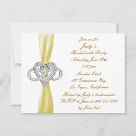 Gelbe Unendlichkeit Herzladen ein Einladung