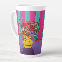 Gelbe Vase Milchtasse