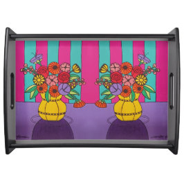 Gelbe Vase Serviertablett
