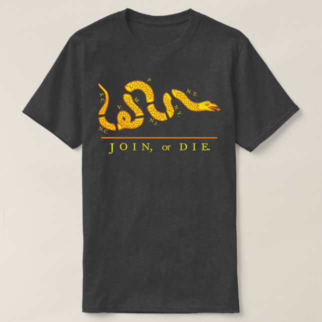 Gelbe Verbindung oder Die T-Shirt (Design vorne)