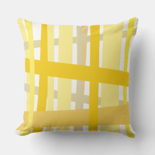 GELBE VERrückTE LINIEN DESIGN Retro-Kissen Kissen
