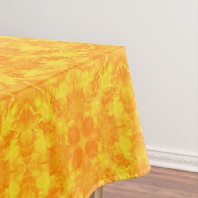 Gelbe Verzierung Tischdecke (Beispiel)