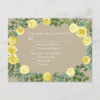 Gelbe Vintage Rose Elegante Hochzeit