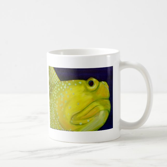 Gelbe Wächtergoby-Fische Tasse (Rechts)