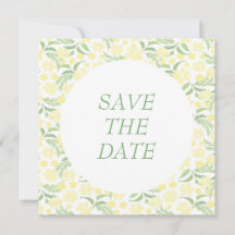 Gelbe Wasserfarbe Elegante Hochzeit mit Flora